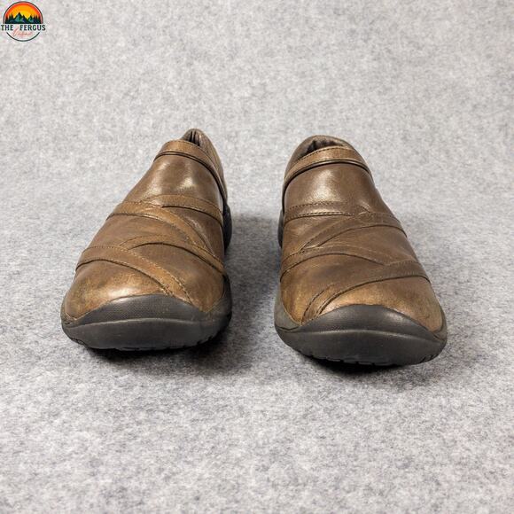 Merrell Encore Eclipse Smooth Bug Clog Casual Brown Slip-On Women's Size 9 - Picture 2 of 10